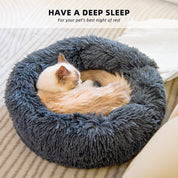 Round Plush Bed For Small Pets